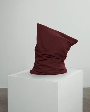 burgundy pillowcase pair