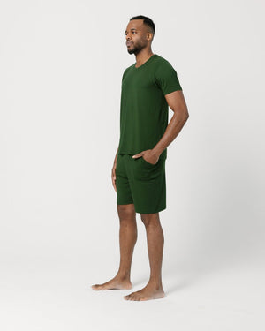 Dark Green Basic T-Shirt