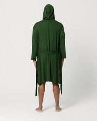 Dark Green Hooded Robe