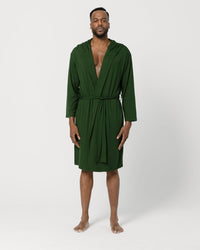 Dark Green Hooded Robe