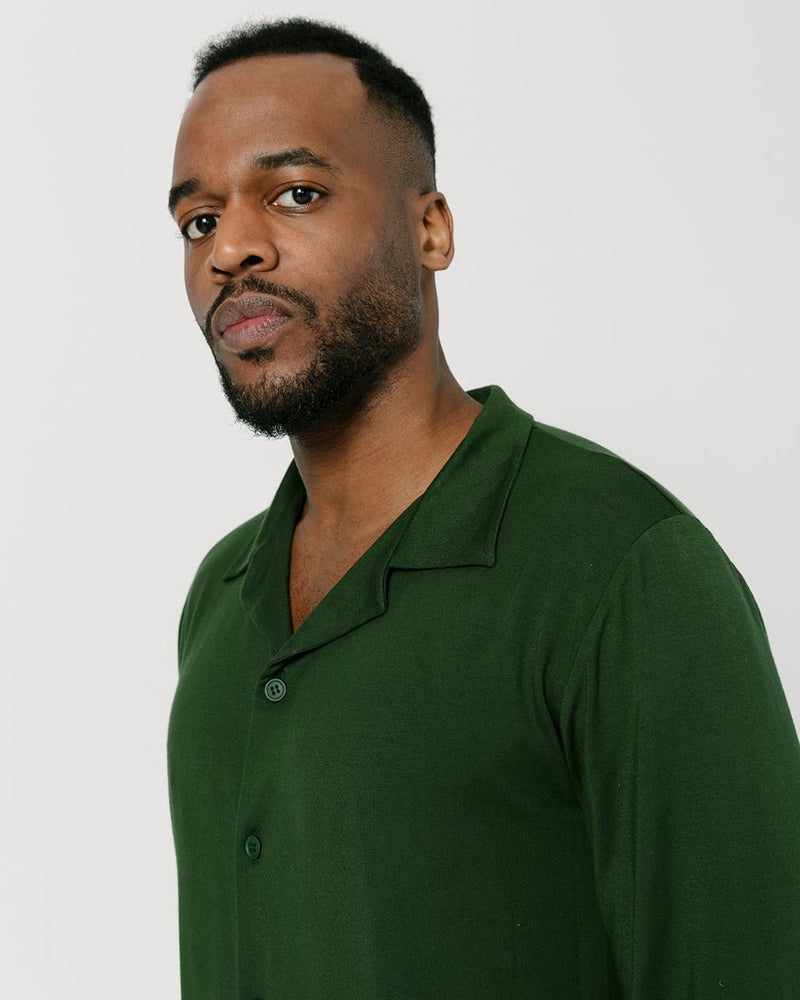 Dark Green Lounge Shirt