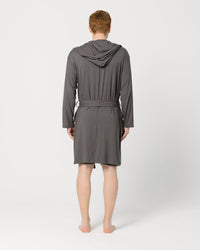 Dark Grey Hooded Robe