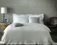 cotton white luxe bedding set