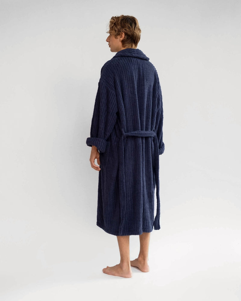 Graphite Blue Bathrobe