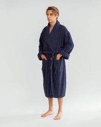 Graphite Blue Bathrobe