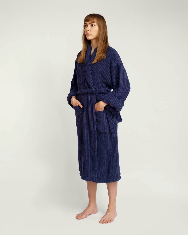 Graphite Blue Bathrobe