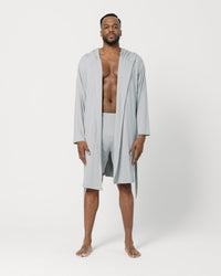 Grey Hooded Robe