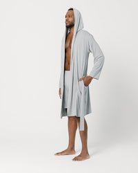 Grey Hooded Robe