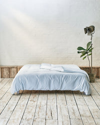 light blue cotton duvet cover