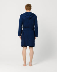 Navy Hooded Robe