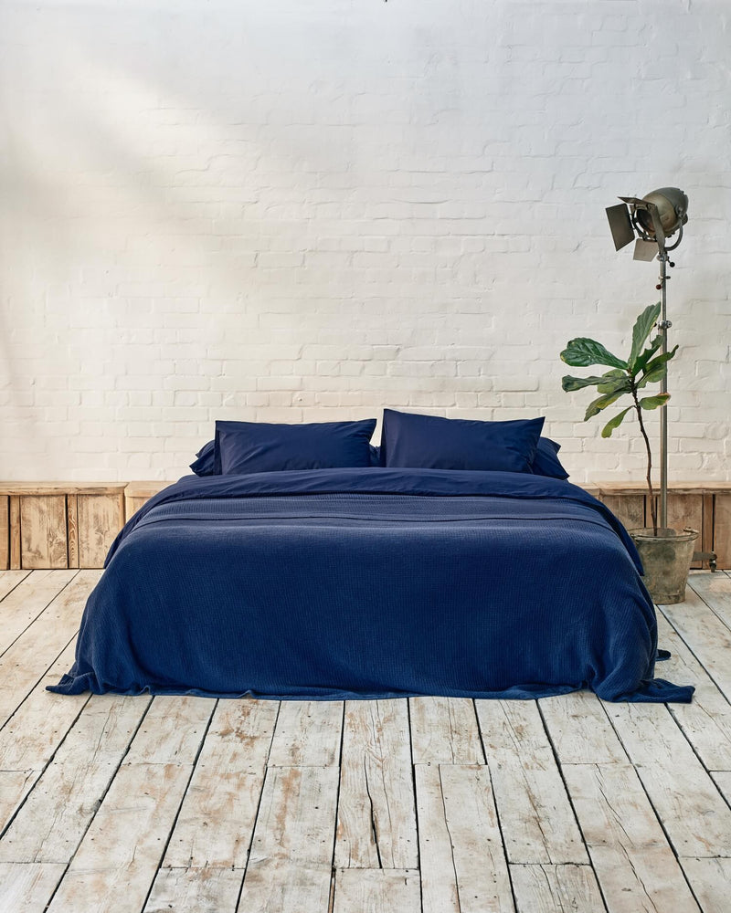 Navy Luxe Bedding Set