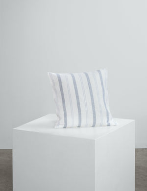 Navy Striped Linen Cushion Covers