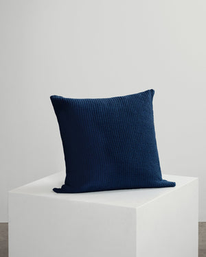 Navy Waffle Cushion Covers