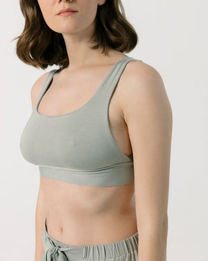 Sage Green Crop Top