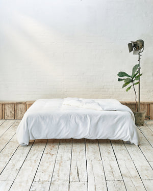 white cotton duvet cover