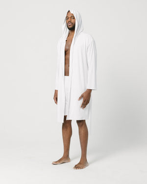 White Hooded Robe